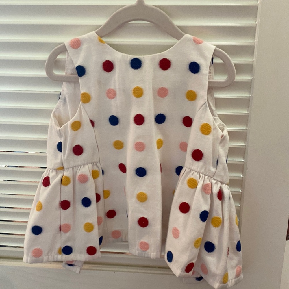 Genuine Jids brand. Size 4 polka dot blouse.